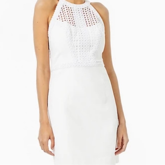 Lilly Pulitzer Charlize Stretch Shift Dress in ‘Resort White’ Print 14 White - Picture 13 of 14